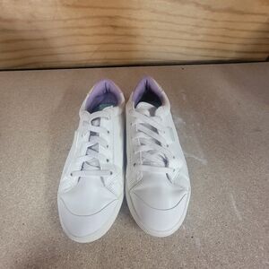 Dr Scholl's Girls White and Purple Sneakers